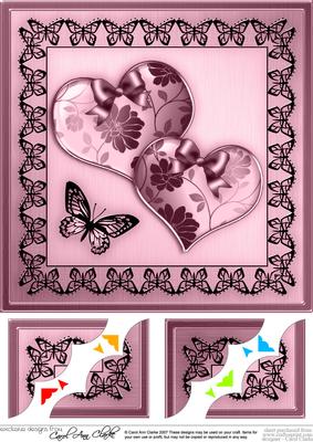 8 x 8 Elegant Romance Scalloped Corner Topper