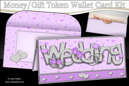 Wedding Money or Gift Wallet Card Kit