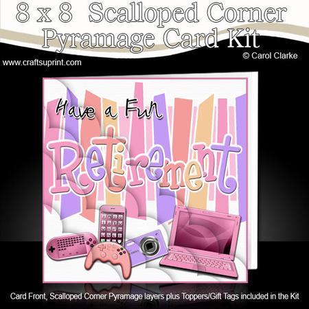 8 x 8 Retirement Gadgets N Gizmos Scalloped Corner Kit