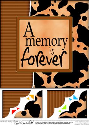 8 x 8 Fun and Funky Animal Print Scalloped Corner Topper