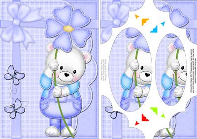 A5 Teddy Ed's Flower Scallop Corners and Pyramage