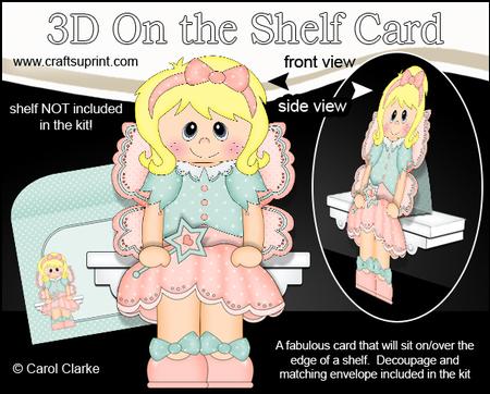 3D on the Shelf Card Kit - Fairy Grace