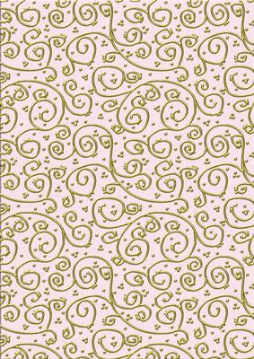 'gold Metallic Swirls' Backing Paper