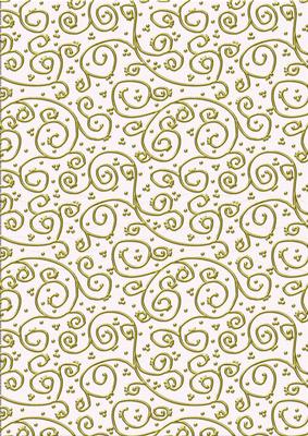 'gold Metallic Swirls' Backing Paper