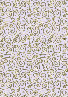 'gold Metallic Swirls' Backing Paper