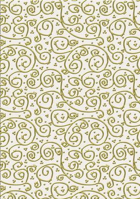 'gold Metallic Swirls' Backing Paper