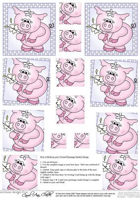 Princess Piggywig Twisted Pyramage Sheet