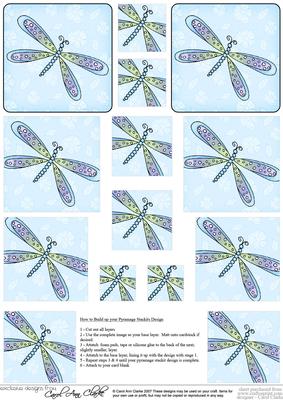 Dreamy Dragonfly Pyramage Sheet