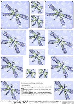 Dreamy Dragonfly Pyramage Sheet