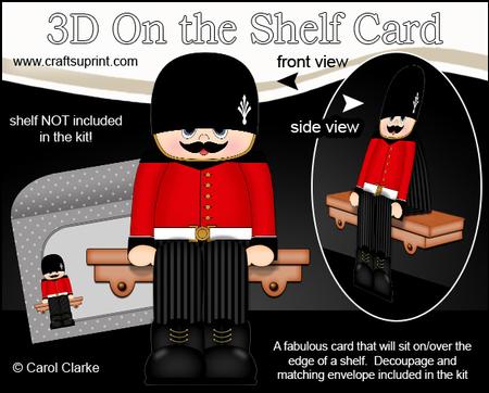 3D on the Shelf Card Kit - Guardsman Jason