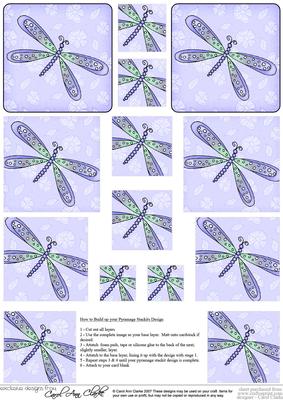 Dreamy Dragonfly Pyramage Sheet