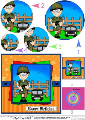General Gazza Circle Pyramage Topper