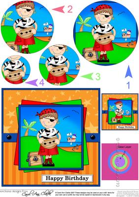 Pirate Joze Circle Pyramage Topper