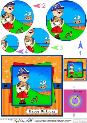 Pirate Joze Circle Pyramage Topper