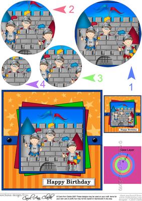 Boriz the Knight Circle Pyramage Topper