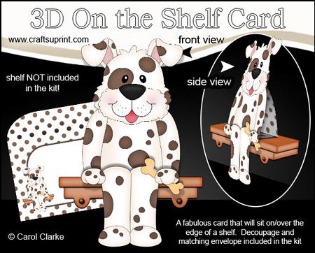3D on the Shelf Card Kit - Spot the Spotty Dog