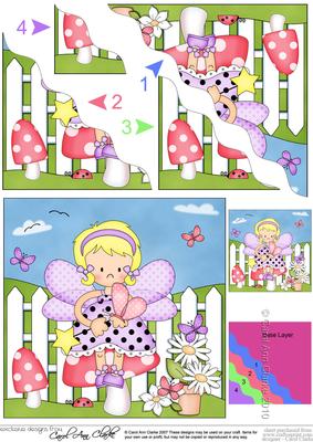 Girlz Fairy Fiz Wavy Corner Side Stacker Topper