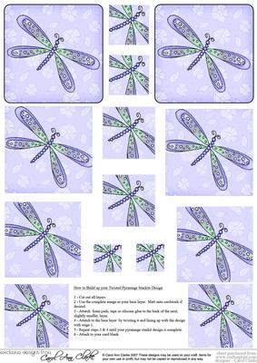 Dreamy Dragonfly Twisted Pyramage Sheet