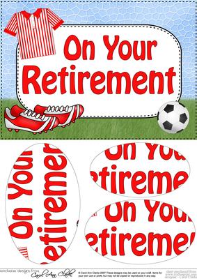 A5 Retirement Football Oval Pyramage Topper
