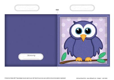 Little Hoot Owl Quick Cut and Fold Card