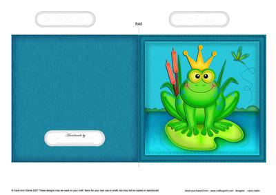 Freddy Frog Quick Cut and Fold Card