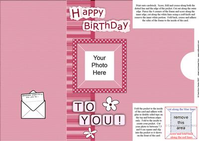 Add a Photo Birthday with Easy Fold Frame