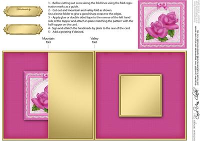 Just Roses No-hole Fold Back Card