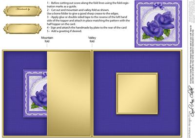 Just Roses No-hole Fold Back Card