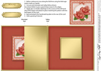 Just Roses No-hole Fold Back Card