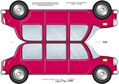 Large Dl Stretch Limo Shaped Card