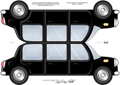 Large Dl Stretch Limo Shaped Card