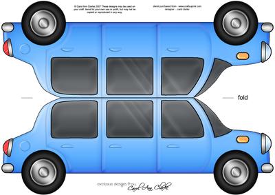 Large Dl Stretch Limo Shaped Card