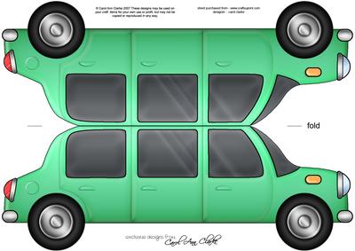 Large Dl Stretch Limo Shaped Card