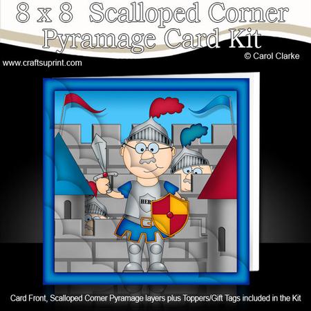 8 x 8 Bert the Knight Scalloped Corner Kit