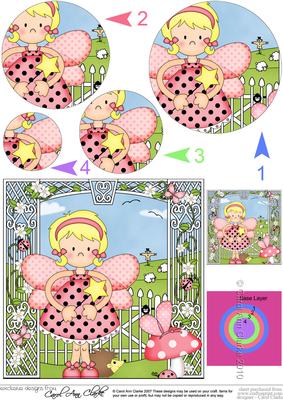 Girlz Fiz Fairy Circle Pyramage Topper