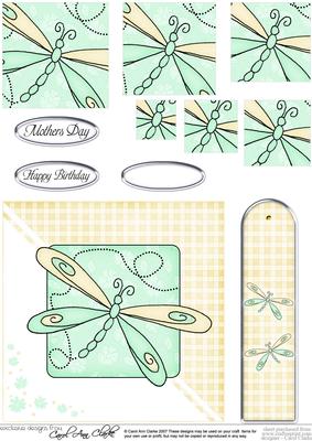 Dragonfly Quick Card with Pyramage