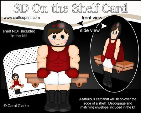 3D on the Shelf Card Kit - Boxer Ray