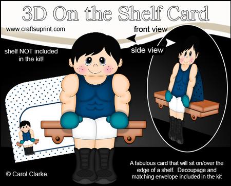 3D on the Shelf Card Kit - Boxer Lee