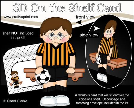 3D on the Shelf Card Kit - Footballer Victor