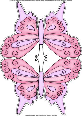 Butterfly Shaped Card