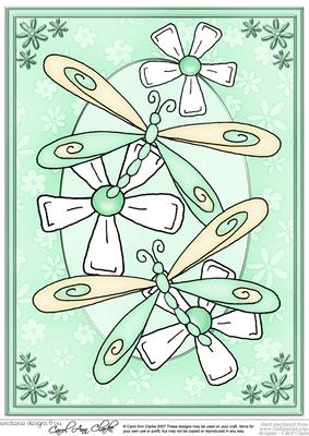 A4 Dreamy Dragonflies