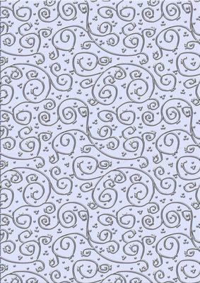 'silver Metallic Swirls' Backing Paper