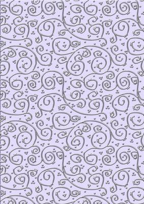 'silver Metallic Swirls' Backing Paper