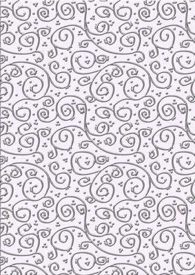 'silver Metallic Swirls' Backing Paper