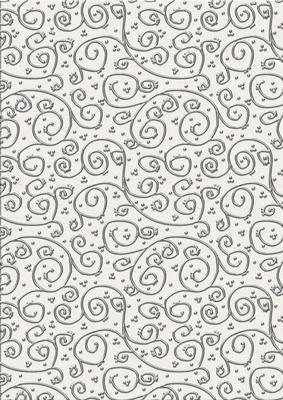 'silver Metallic Swirls' Backing Paper