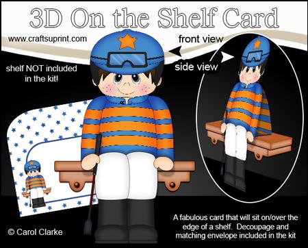3D on the Shelf Card Kit - Little Jockey Jim
