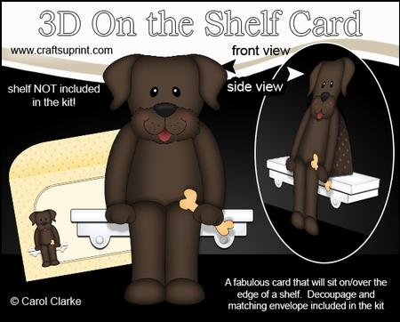 3D on the Shelf Card Kit - Little Dog Chip