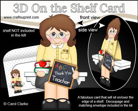 3D on the Shelf Card Kit - Miss Smith the Teacher