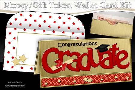 Congratulations Graduate Money or Gift Wallet Card Kit