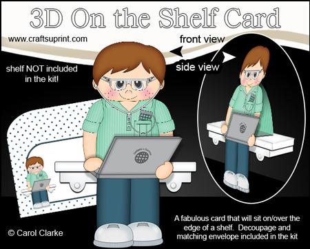3D on the Shelf Card Kit - Gadgets N Gizmos Boy Geff